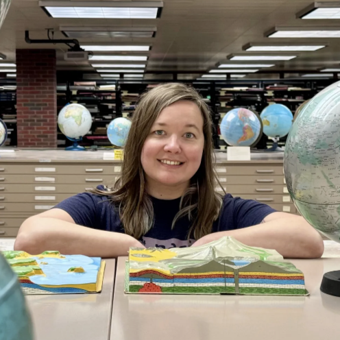 Vicky in map library