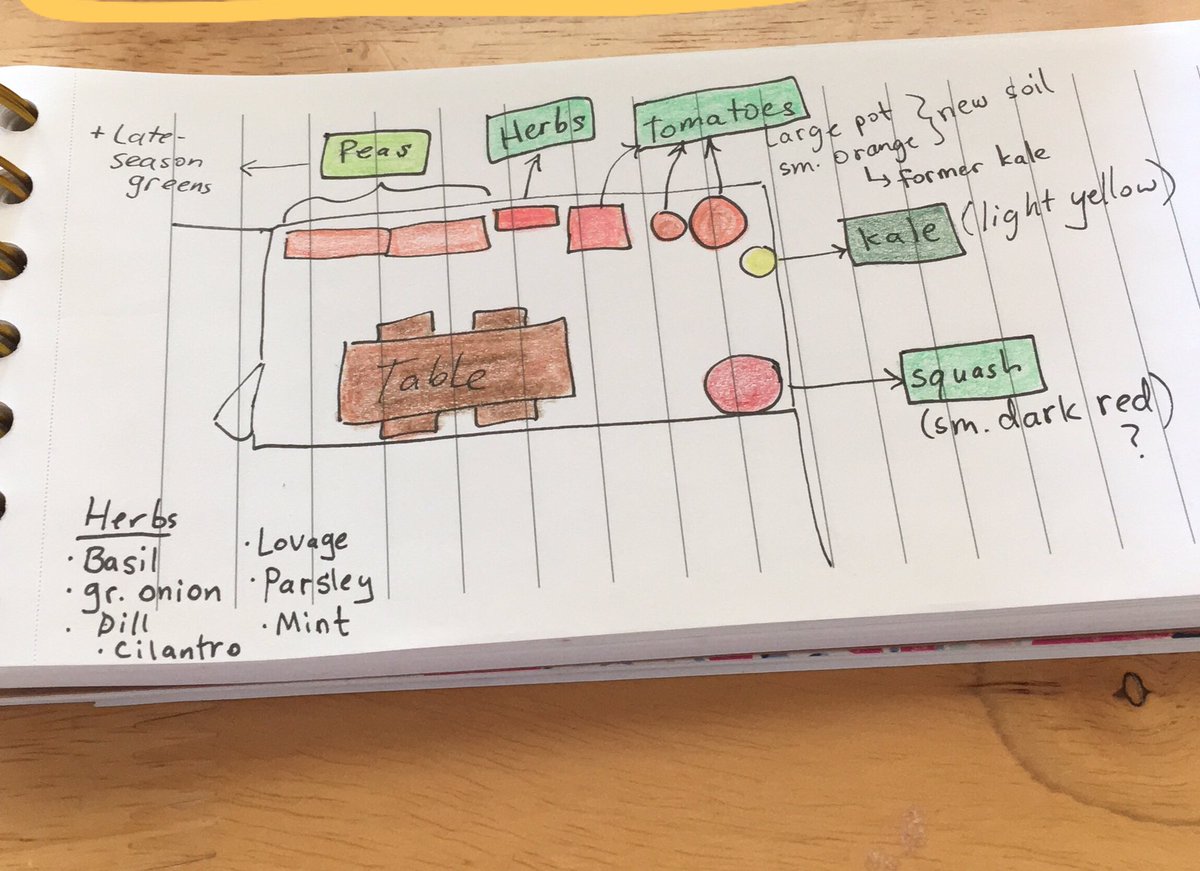a hand drawn sketch of the location of different things in this person's garden