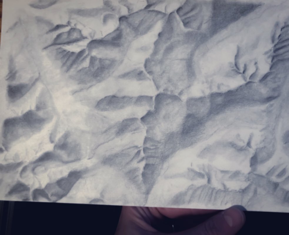 handdrawn hillshade